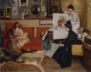 W pracowni, 1888.
