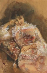 Portret Sary Bernhardt 1844-1923, ok. 1930 r. 1880.