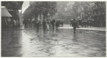 Dzień mokry na bulwarze, Paryż, 1894, wydrukowany 191832.