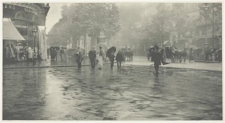 Dzień mokry na bulwarze, Paryż, 1894, druk ok. 1897.
