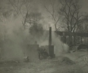 Praca z kamerą: Układarka asfaltu, Nowy Jork, 1892.