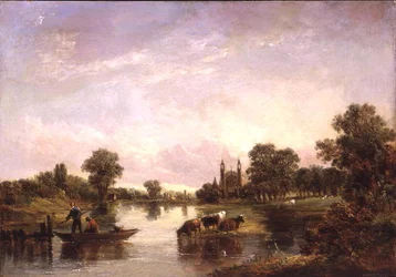 Widok na Eton College od strony Tamizy