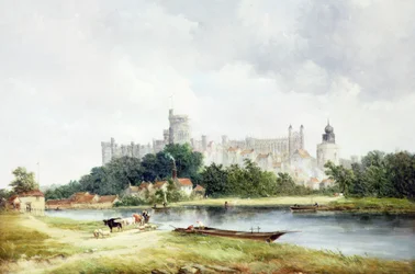 Zamek Windsor z Brocas Meadows