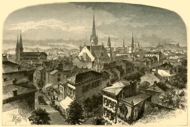 „Cincinnati, Widok z hotelu Carlisle”, 1874.