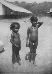Tamilskie dzieci z majątku, ok. 1890 r., 1910 r
