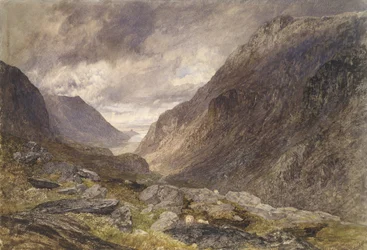 Pass of Llanberis, c.1853 (akwarela na papierze)