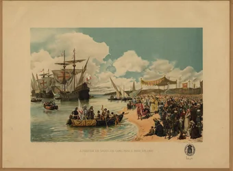 Przybycie Vasco da Gamy do Indii, c. 1900