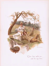 Come live with me and be my love, from Some Old Love Songs pulished by Hildesheimer & Faulkner, 1892