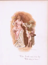 Ja z różami każdego dnia będę was biczować., z Some Old Love Songs wydanych przez Hildesheimer & Faulkner, 1892