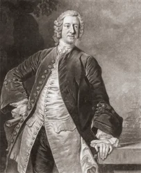 Admirał Edward Boscawen. Portret.