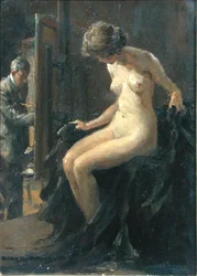 Studio (olej na panelu)