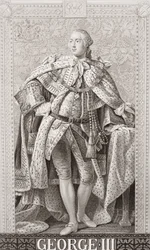 Jerzy III (1738-1820) z „Ilustracji historii angielskiej i szkockiej” Tom II