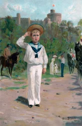 Edward, książę Walii, pozdrawiając kolory, 1902