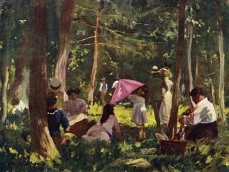 Paryż: A Corner in the Bois (kolor lito)