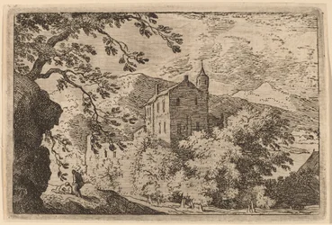 Duży dom z wieżyczką