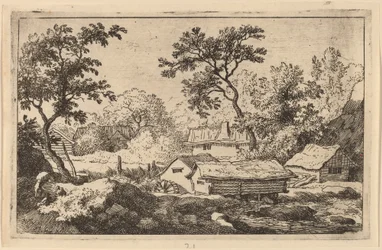 Młyn pod wodospadem, prawdopodobnie ok. 16451656.