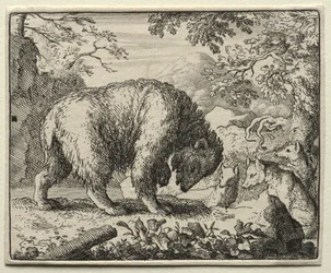 Reynard the Fox: Reynard obiecuje miód niedźwiedziowi.