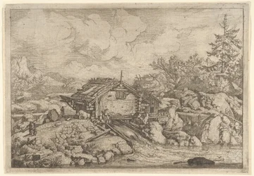 Młyn wodny, XVII wiek.