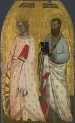 św. Katarzyna i Bartłomiej, ok. 1350
