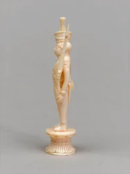 Biały pionek, figura szachowa, Indie, 1820 ok