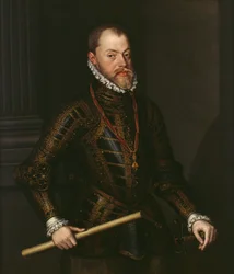 Filip II Hiszpański (1527-98) ok. 1570 (olej na płótnie)