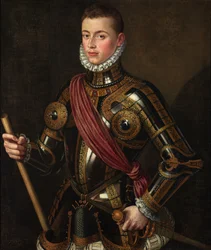Hiszpański:  Don Juan de Austria armado Don Juan z Austrii uzbrojony