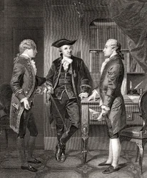 Johann Henry Jules Alexandre von Robaii, Baron de Kalb przedstawiający Lafayette