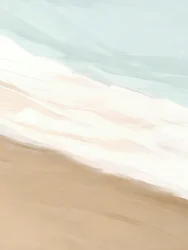 Delikatne fale na plaży