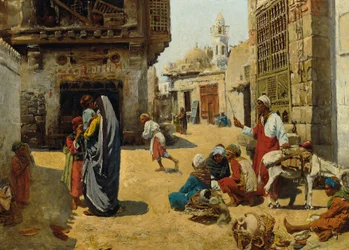 Scena uliczna w Kairze