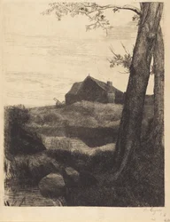 Gospodarstwo z dużym drzewem (La ferme au grand arbre)