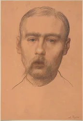 Głowa mężczyzny  (prawdopodobny portret profesora E.D. Adamsa)