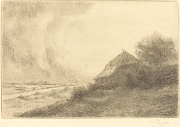 Hovel na wzgórzu Masure sur la colline.