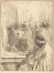 Monks at Church (Mnisi w kościele)