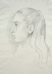 Portret panny Nory E. Legros, 1896.