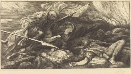 Triumf śmierci: Po bitwie (Le triomphe de la mort: Apres le combat)