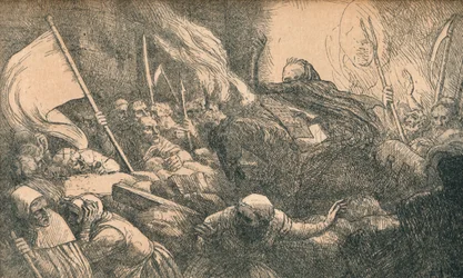 Triumf śmierci, Proklamacja, c1885