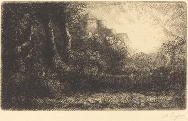 Widok na zamek (Chateau de Poillet)