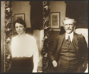 [Portret Alfonsa Muchy i jego żony].