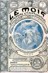 Okładka miesięcznika „The Literary and Picturesque Month”: marzec 1899 - Maison de la Bonne Presse -