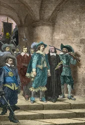 Markiz de Cinq Mars i Francois Auguste de Thou w drodze na egzekucję