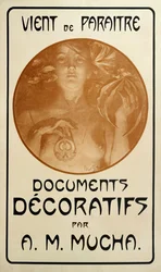 Reklama monografii „Dokumenty dekoracyjne” Alfonsa Muchy, 1902