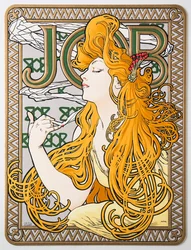 Plakat reklamowy bibułki papierosowej Job, 1897