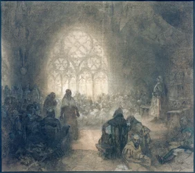 Jerzy z Podebradu i legat papieski F. de Valle, 1462 r.