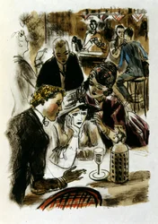 Ilustracja Alfonsa Muchy do książki „Clio” (1900)