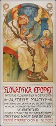 Plakat do wystawy Epopeja słowiańska Epopeja słowiańska, 1928