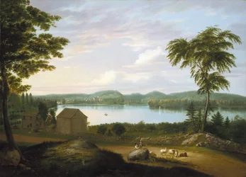 Widok Springfield na rzece Connecticut, 1819