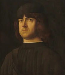 Portret mężczyzny, ok. 1495 (olej na płycie)