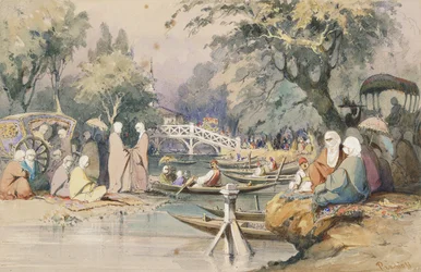 Turcy w Świątyni Słodkich Wód, Konstantynopol,