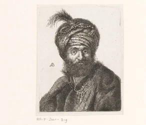 Popiersie mężczyzny w turbanie