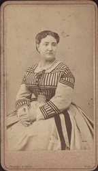 Portret śpiewaczki operowej Carlotty Patti 1835-1889.